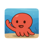 海のタコ@SFW（個別スタンプ：25）