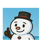 海の雪だるま@SFW（個別スタンプ：3）
