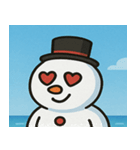 海の雪だるま@SFW（個別スタンプ：4）