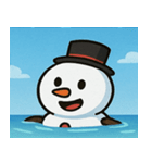 海の雪だるま@SFW（個別スタンプ：32）