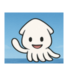 海のイカ@SFW（個別スタンプ：1）