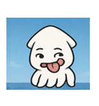 海のイカ@SFW（個別スタンプ：2）