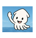 海のイカ@SFW（個別スタンプ：25）