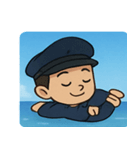 海の警察官@SFW（個別スタンプ：1）