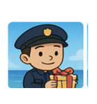 海の警察官@SFW（個別スタンプ：3）