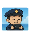 海の警察官@SFW（個別スタンプ：4）