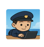 海の警察官@SFW（個別スタンプ：5）