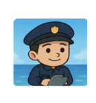 海の警察官@SFW（個別スタンプ：9）