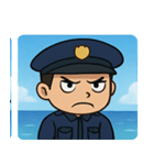 海の警察官@SFW（個別スタンプ：18）