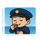 海の警察官@SFW（個別スタンプ：26）