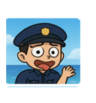 海の警察官@SFW（個別スタンプ：28）