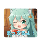 水分補給もばっちりみなみちゃん（個別スタンプ：12）