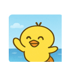 海のヒヨコ@SFW（個別スタンプ：17）