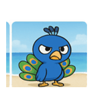 海のクジャク@SFW（個別スタンプ：2）