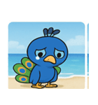 海のクジャク@SFW（個別スタンプ：3）