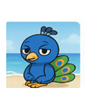 海のクジャク@SFW（個別スタンプ：4）