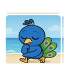 海のクジャク@SFW（個別スタンプ：7）