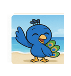 海のクジャク@SFW（個別スタンプ：9）