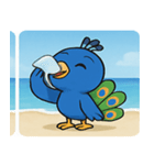 海のクジャク@SFW（個別スタンプ：14）
