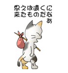 猫のスタンプ その20（旅する猫）（個別スタンプ：1）