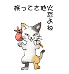 猫のスタンプ その20（旅する猫）（個別スタンプ：3）