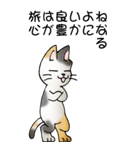 猫のスタンプ その20（旅する猫）（個別スタンプ：14）