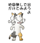 猫のスタンプ その20（旅する猫）（個別スタンプ：33）