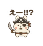 シュールな海賊のウサギのスタンプ 001（個別スタンプ：16）