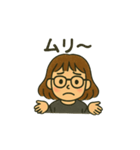 めがねのママ（個別スタンプ：4）