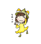 おかっぱ頭のバニーちゃん9（個別スタンプ：3）