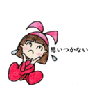 おかっぱ頭のバニーちゃん9（個別スタンプ：6）