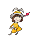 おかっぱ頭のバニーちゃん9（個別スタンプ：21）