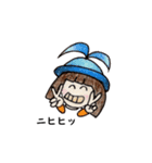 おかっぱバニーちゃん ピース（個別スタンプ：8）