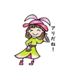 おかっぱバニーちゃん ピース（個別スタンプ：11）