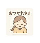 シールみたいになっている日常会話 日本語（個別スタンプ：6）