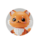 きつねバリアブルカラーカプセルトイ（個別スタンプ：6）