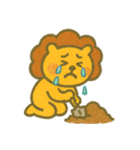 しんどいライオン (にほんご)（個別スタンプ：33）