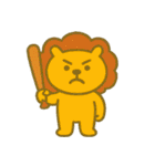 しんどいライオン (にほんご)（個別スタンプ：36）