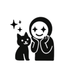 くろすけっち⑤普段使い、ねこ（個別スタンプ：9）