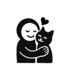 くろすけっち⑤普段使い、ねこ（個別スタンプ：10）