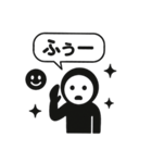 くろすけっち⑤普段使い、ねこ（個別スタンプ：16）