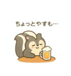 夏だビールだ！可愛い動物達 日本語（個別スタンプ：15）
