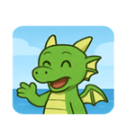 海のドラゴン@SFW（個別スタンプ：1）