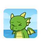 海のドラゴン@SFW（個別スタンプ：3）