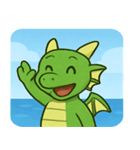 海のドラゴン@SFW（個別スタンプ：4）