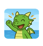 海のドラゴン@SFW（個別スタンプ：5）