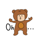 使えるひとことスタンプ・くまっ子①（個別スタンプ：16）