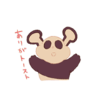 パンが好きなパン色のパンダ玄米パンさん（個別スタンプ：1）