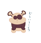 パンが好きなパン色のパンダ玄米パンさん（個別スタンプ：10）