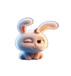 月のうさぎの日常はぼーっとすること（個別スタンプ：1）